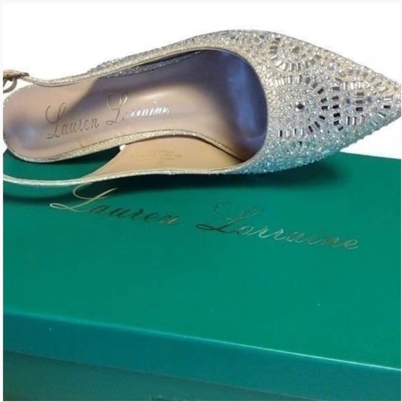 Lauren Lorraine Rachel Silver Heel Size 7 NIB - Picture 5 of 7